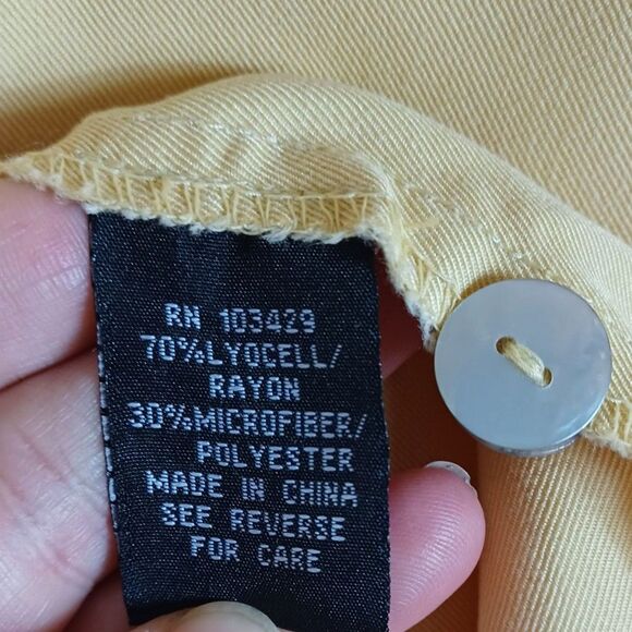 NWT HSZ Studio Maxi Sundress Sz L Butter Yellow Tulip Embroidery Cottagecore - Picture 9 of 10